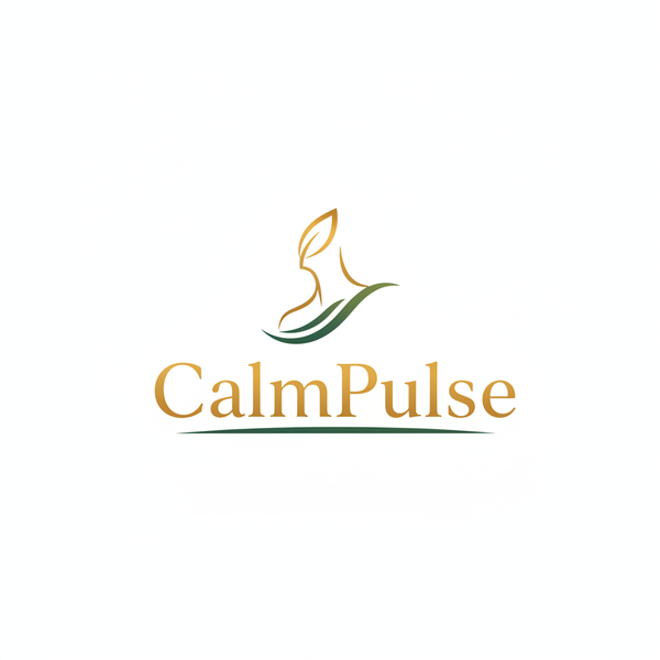 CalmPulse Logo - Gold Green