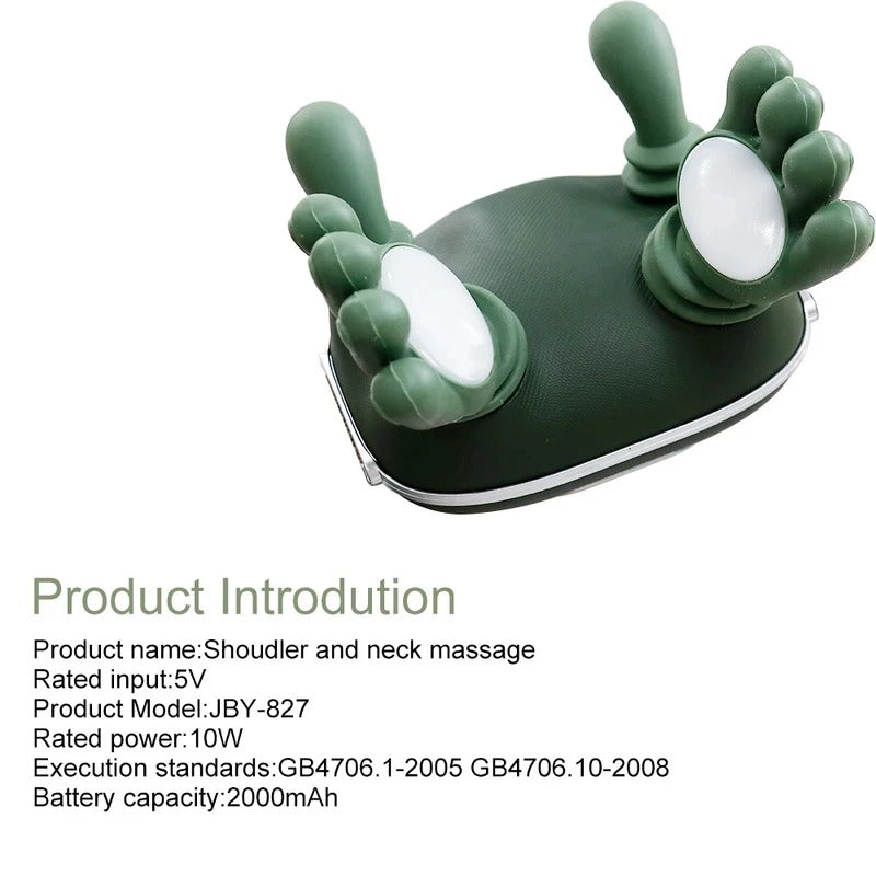 CalmPulse neck shoulder massager for office workers with cervical spine tension