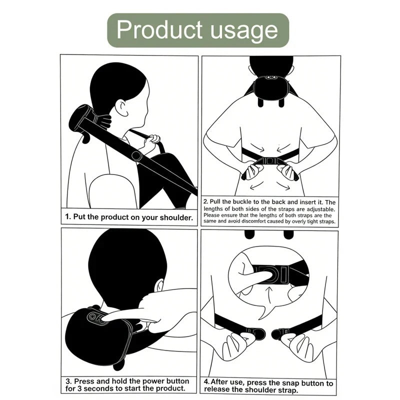 Step-by-step illustration of product usage with text instructions.